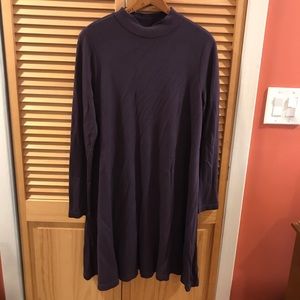 Loft Outlet | Purple Sweatshirt Swing Dress